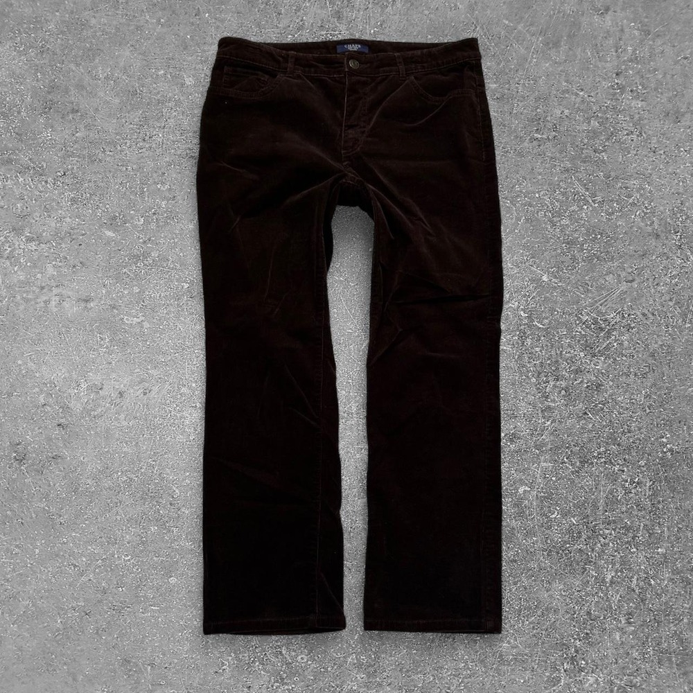 Chaps Brown Corduroy Pants Womens Size 12P Petite Straight Leg Brown
